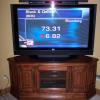 Yamaha sound bar custom mounted to 50" plasma.